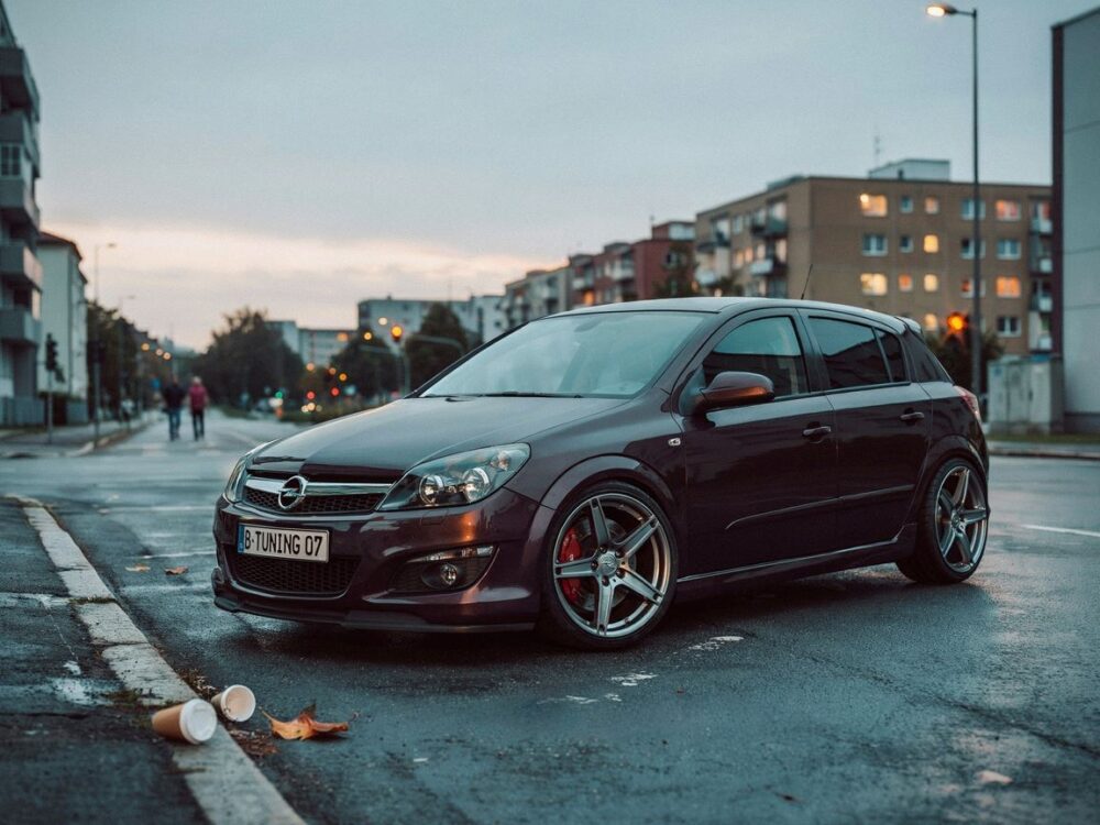 Opel Astra H z sportowym bodykitem