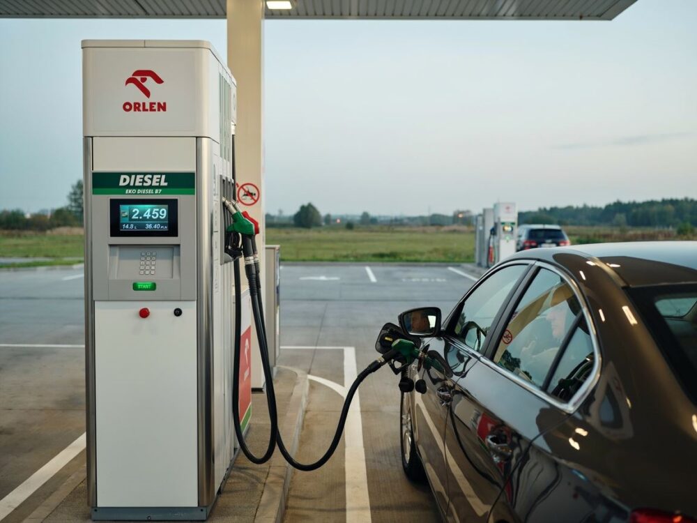 Stacja paliw Orlen diesel
