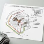 rysunek schematu wzbudzenia alternatora