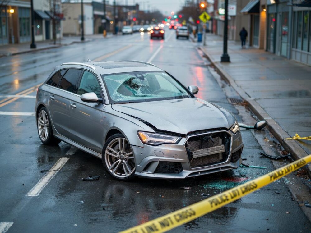 uszkodzone Audi RS6